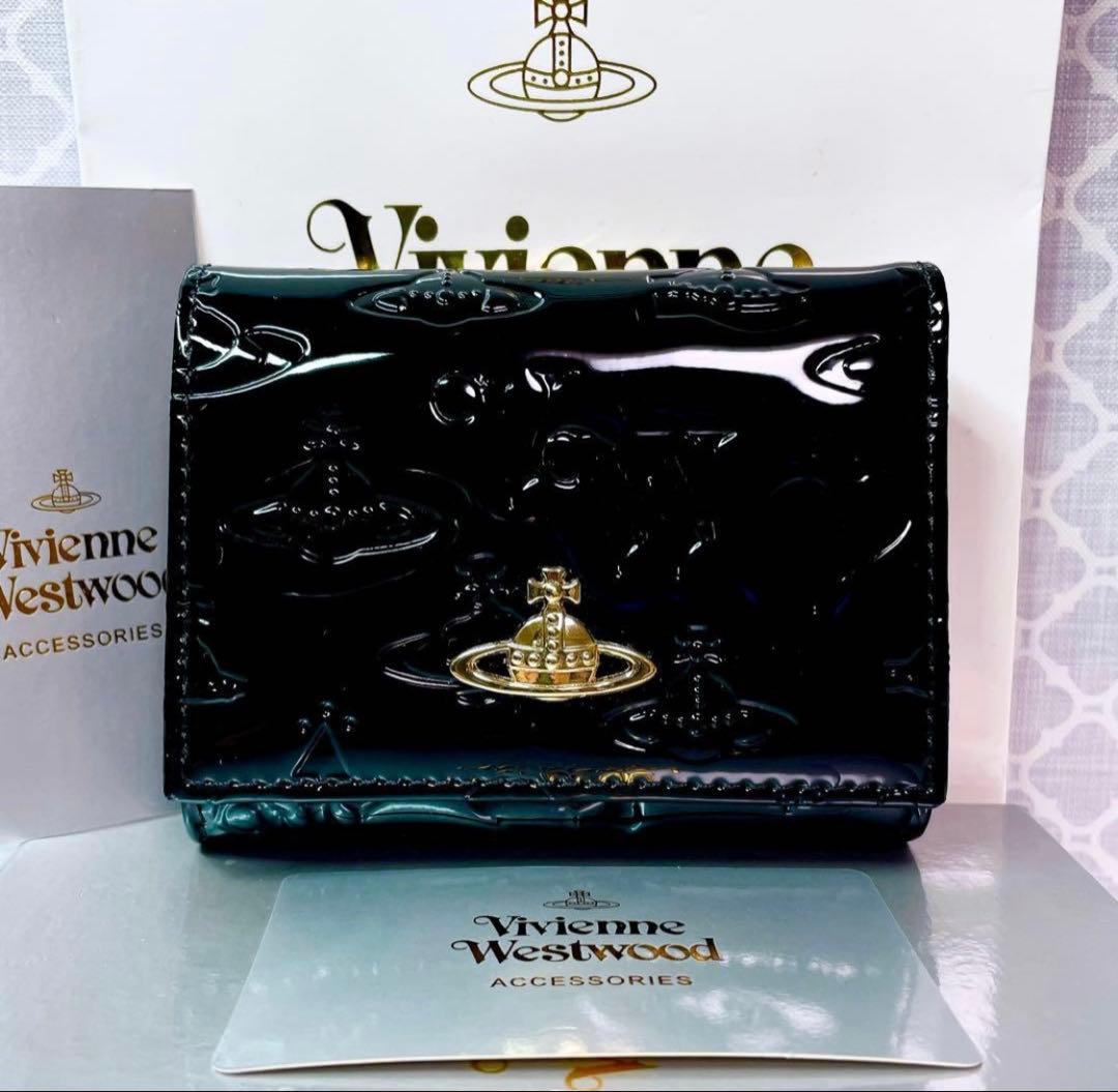 【大人気♡ショッパー付】新品 Vivienne Westwood エナメル 黒