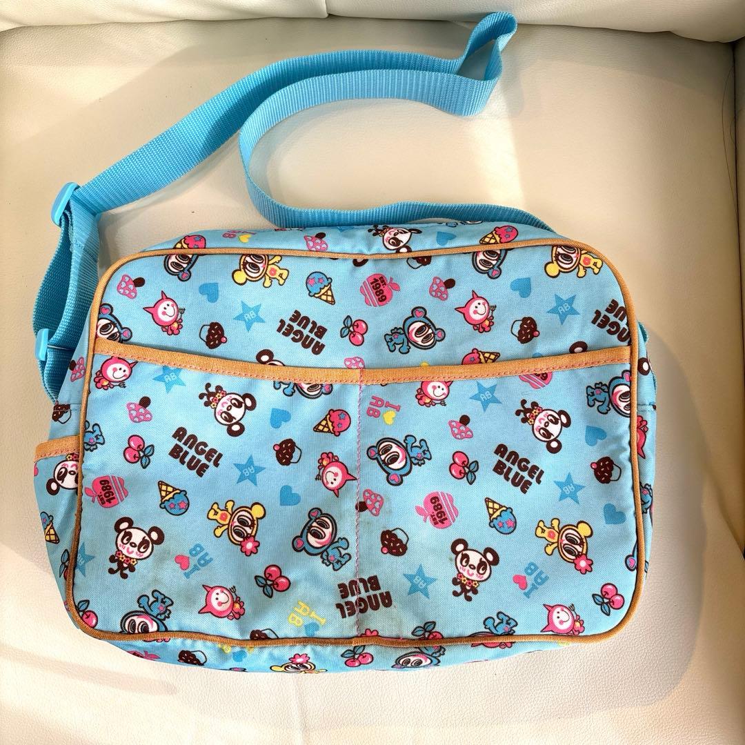 【中古】ANGEL BLUEの水色ショルダーバッグ
