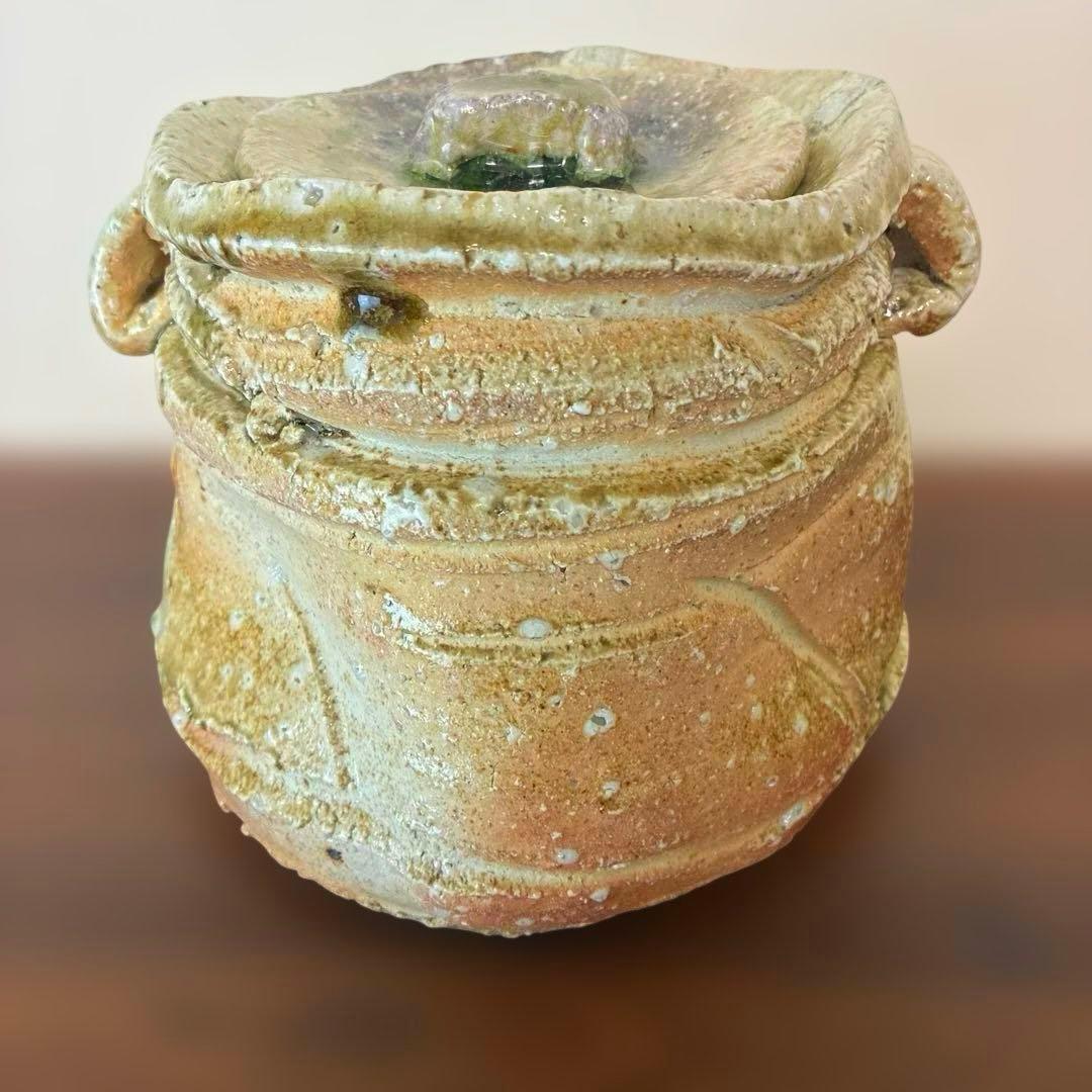 伊賀焼　水差　耳付水指　 井村侊生　伊賀　信楽　茶道具　茶室　茶碗