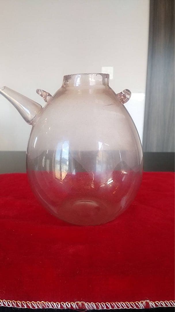 チロリ　酒器　古道具　アンティーク　水注　ちろり　和ガラス　花器　ギャマン