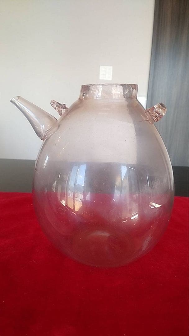 チロリ　酒器　古道具　アンティーク　水注　ちろり　和ガラス　花器　ギャマン