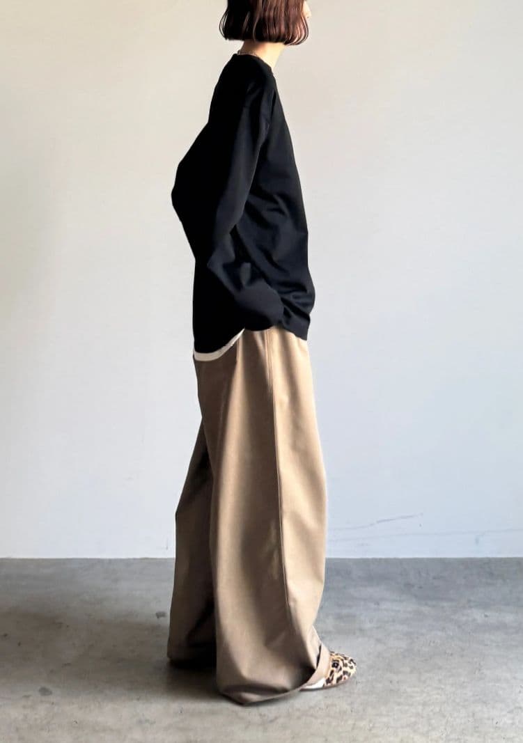 FASHIRU★未使用ワイドチノパンツ ベージュ