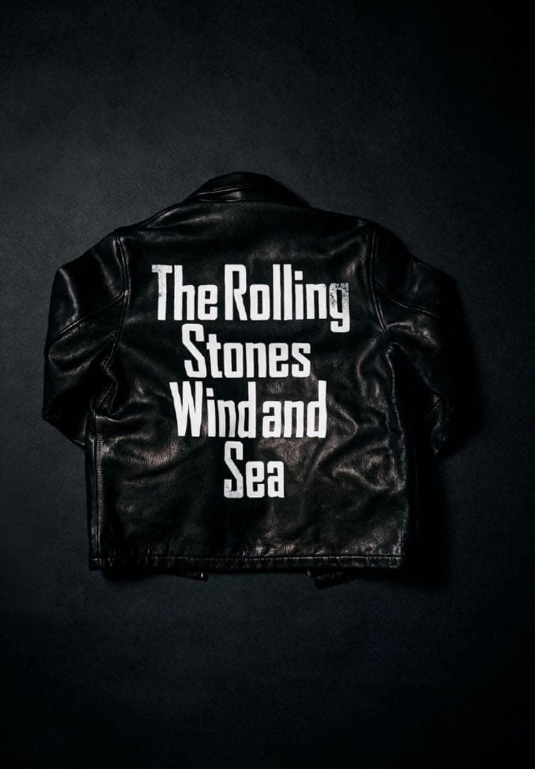 WIND AND SEA x ローリングストーンズレザージャケット　限定15着品
