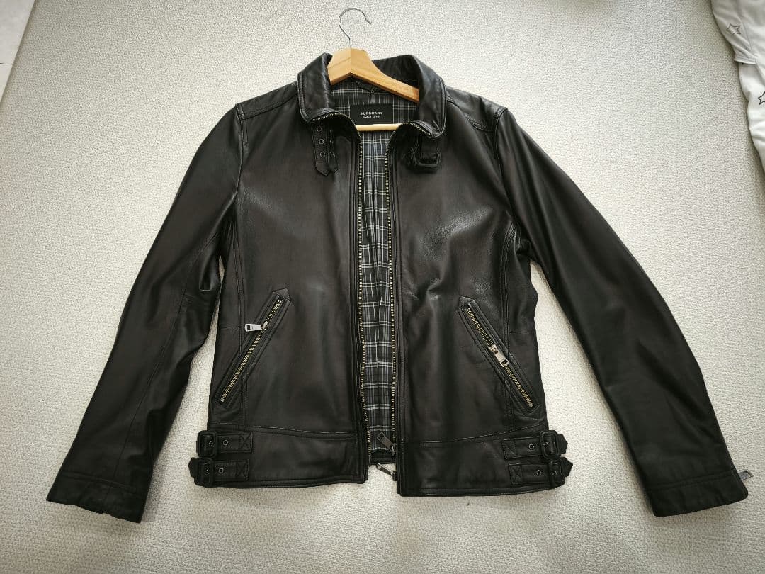 バーバリーブラックレーベル　レザージャケット
