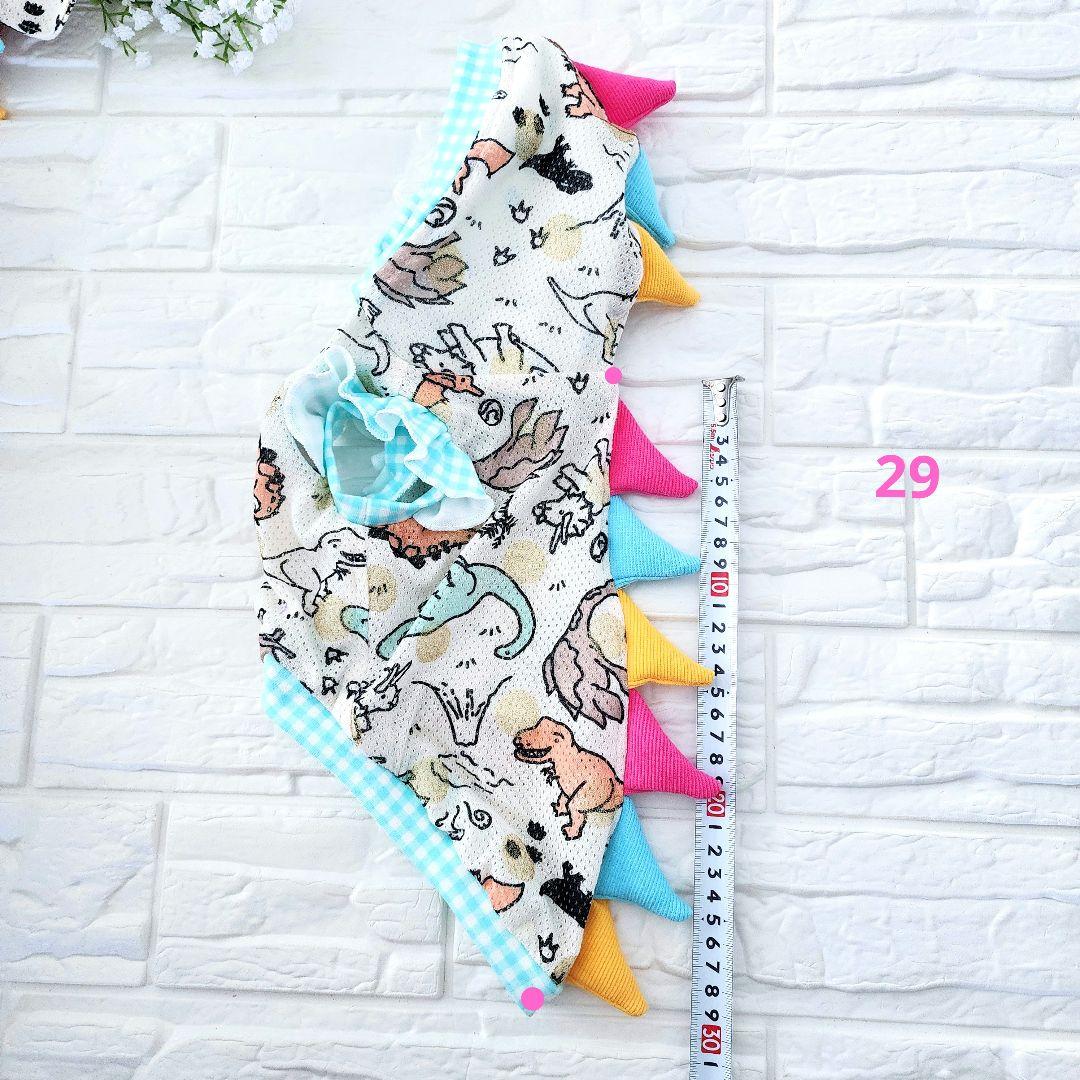 くまちゃん様❤️恐竜♡メッシュ♡金ラメ♡帽子♡タンクトップ♡ハンドメイド犬服