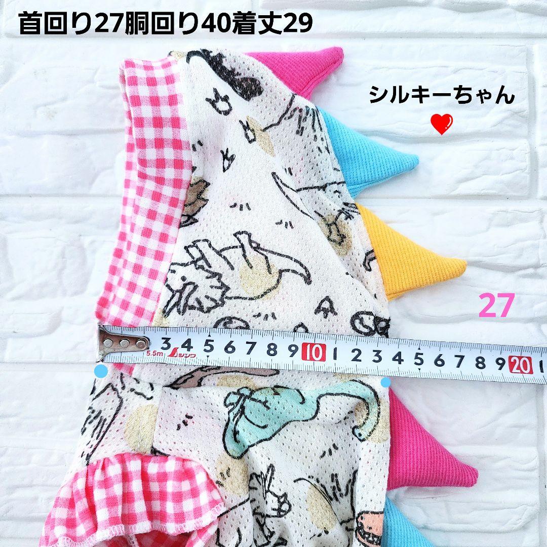 くまちゃん様❤️恐竜♡メッシュ♡金ラメ♡帽子♡タンクトップ♡ハンドメイド犬服