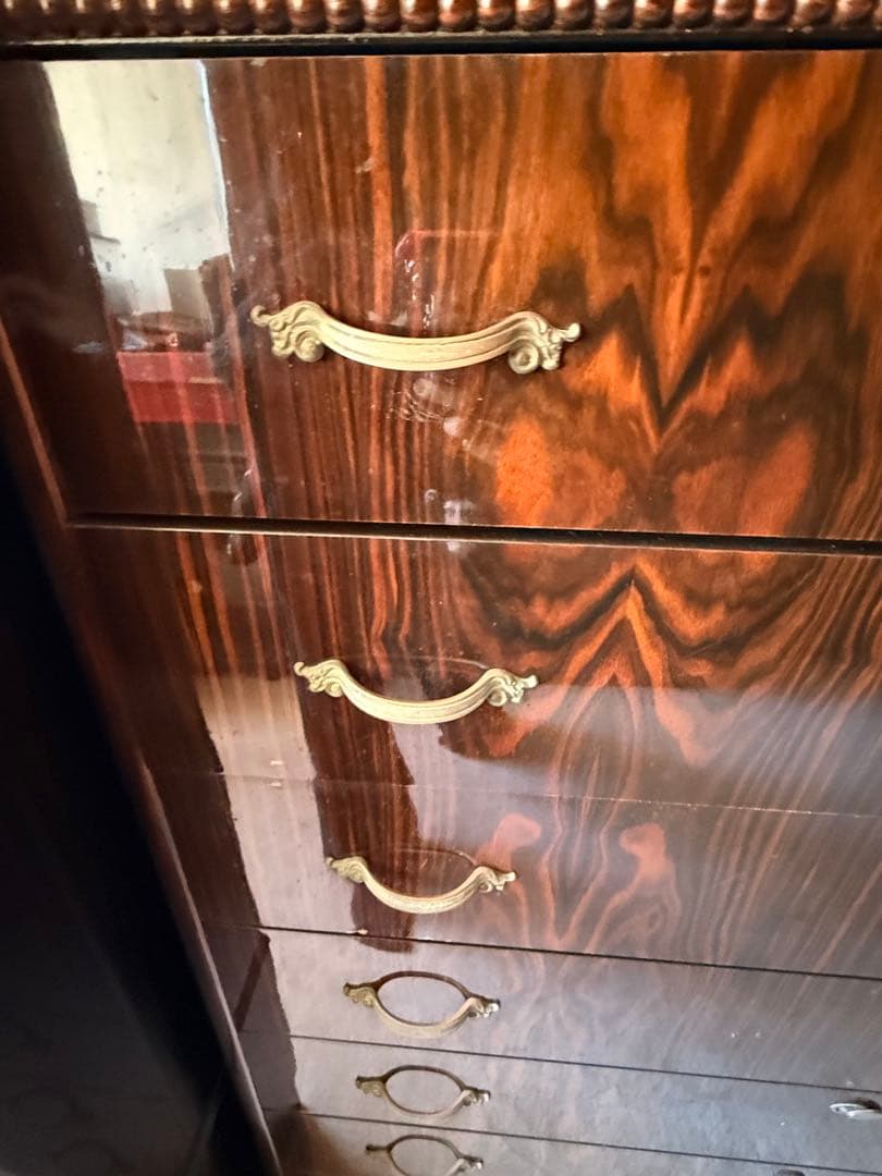 黒檀 7段タンス クラシックスタイル