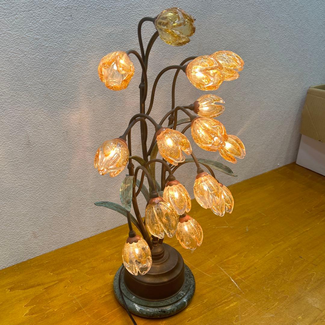 4362 オリジナーレ社■ムラーノガラス/テーブルランプ/真鍮/24万