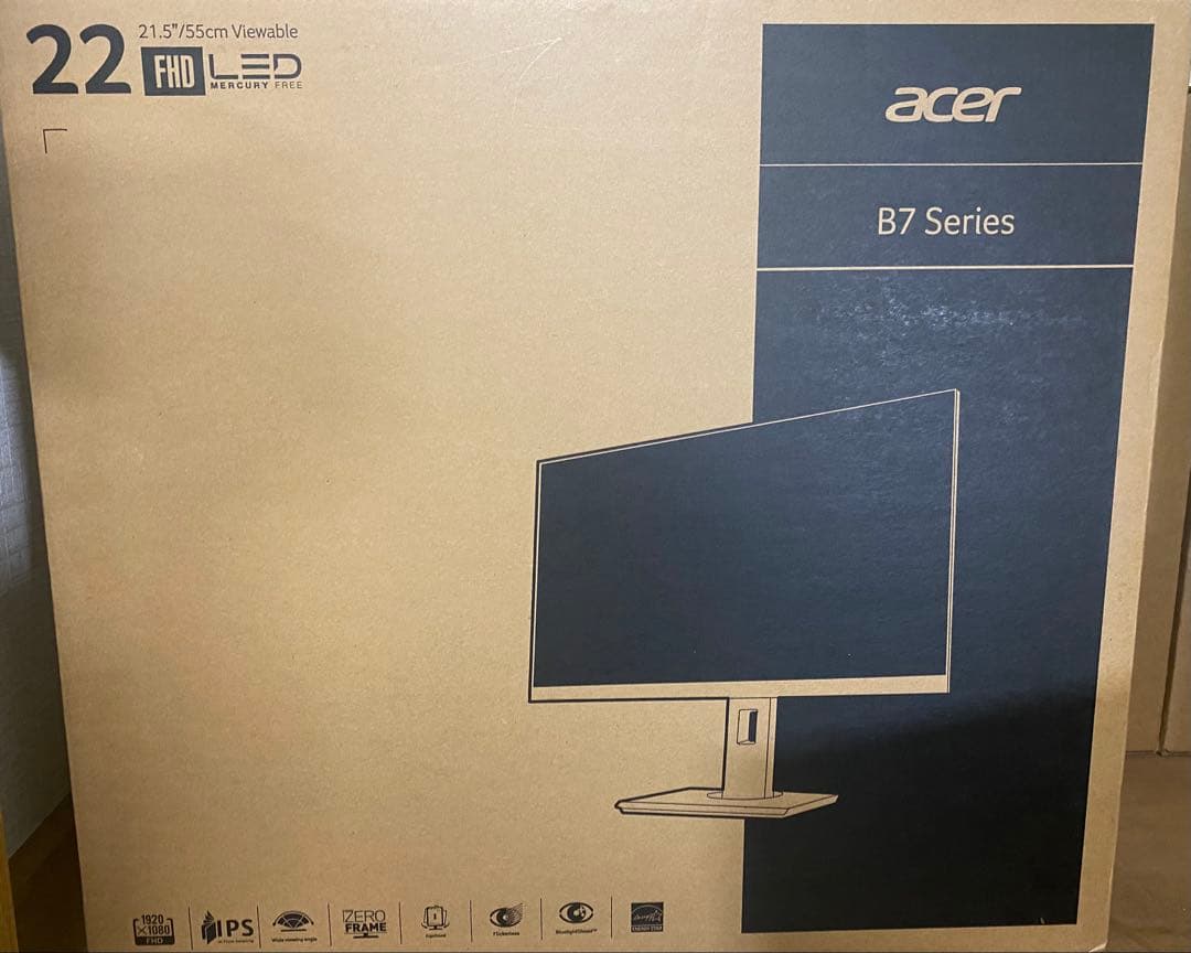 【レア・美品・送込・匿名】Acer B227Qbmiprzx 21.5インチ