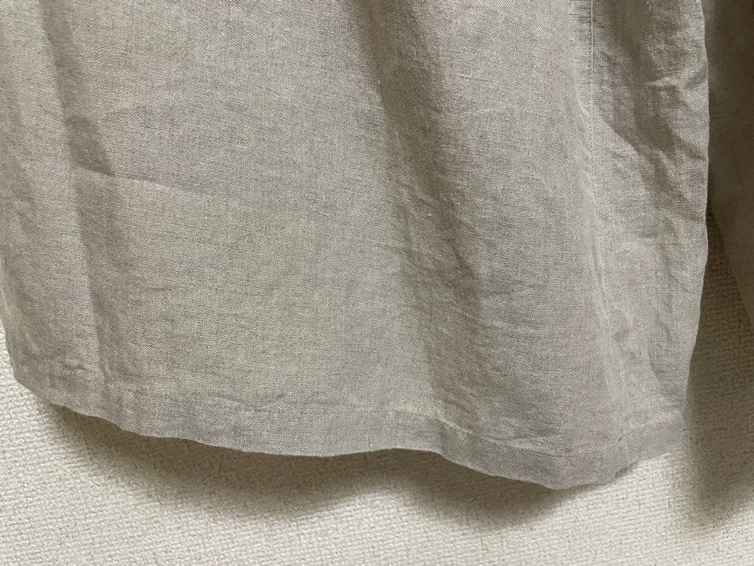 HUIS シャトルリネンスカートパンツ（きなり）　505 遠州織物