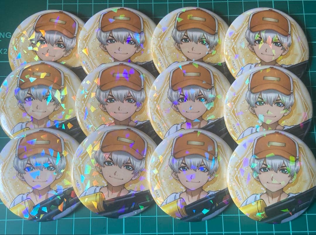 Dr.STONE 西園寺羽京 ウォーターガン eeo 缶バッジ