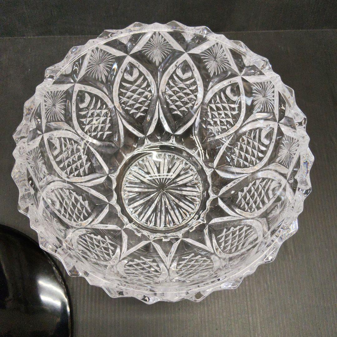 お値下げ 義山 水指 水崎長寿 ギヤマン 茶道具 共箱 切子水指 塗蓋