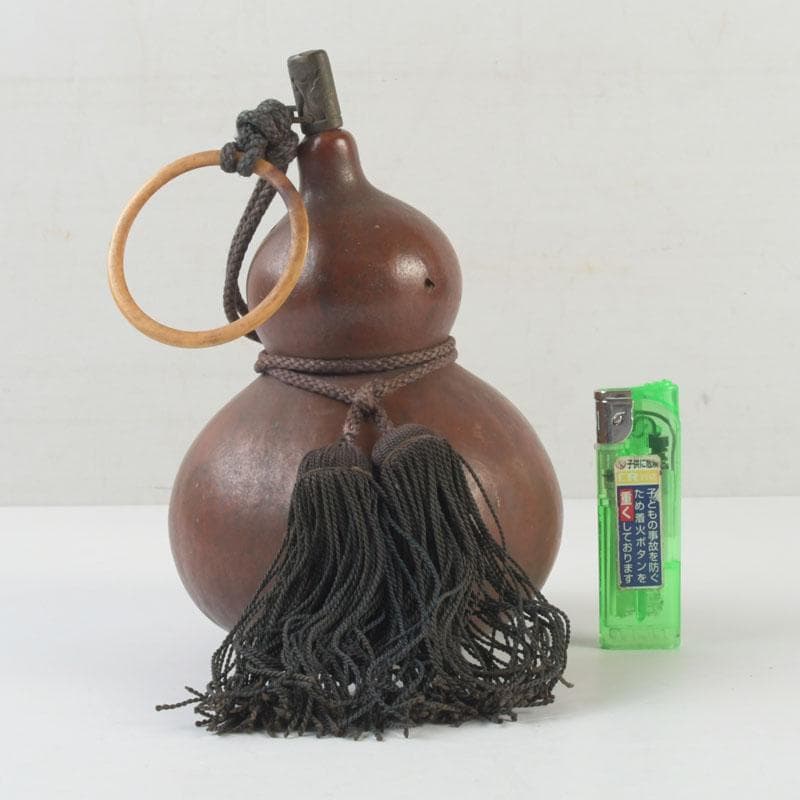 時代提げ物　古瓢箪　徳利　根付　薬入　D　9805