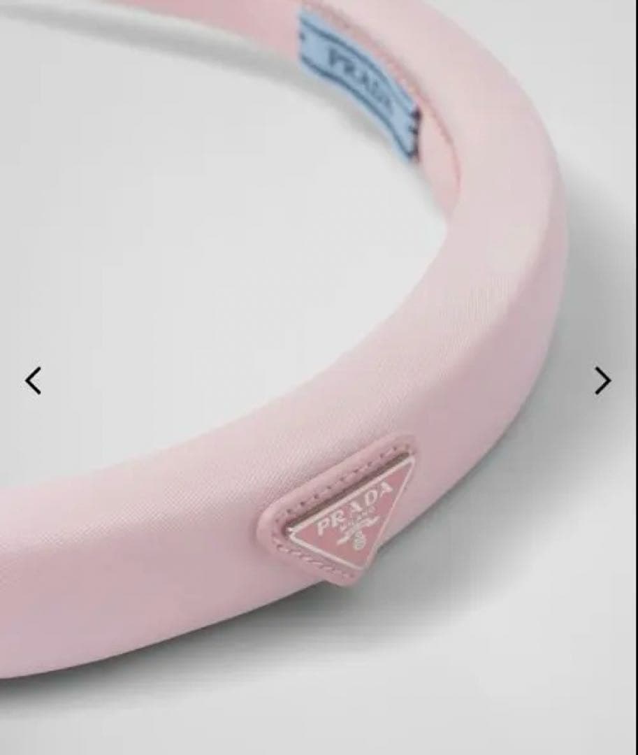 PRADA Re-Nylon ヘッドバンド ピンク　カチューシャ