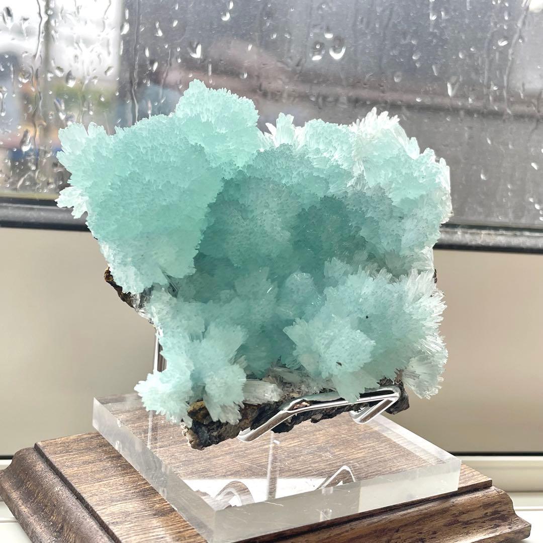 中国 雲南省産 ブルーアラゴナイト 鉱物標本