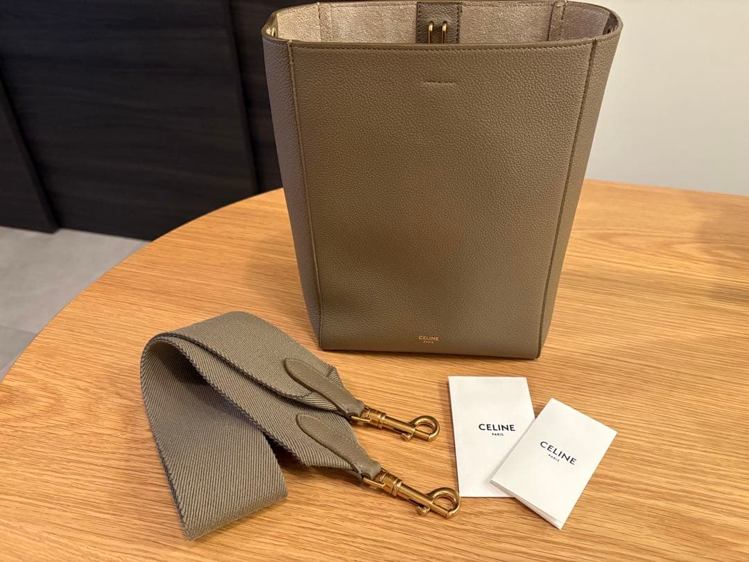 CELINE サングル ショルダーバッグ トープ