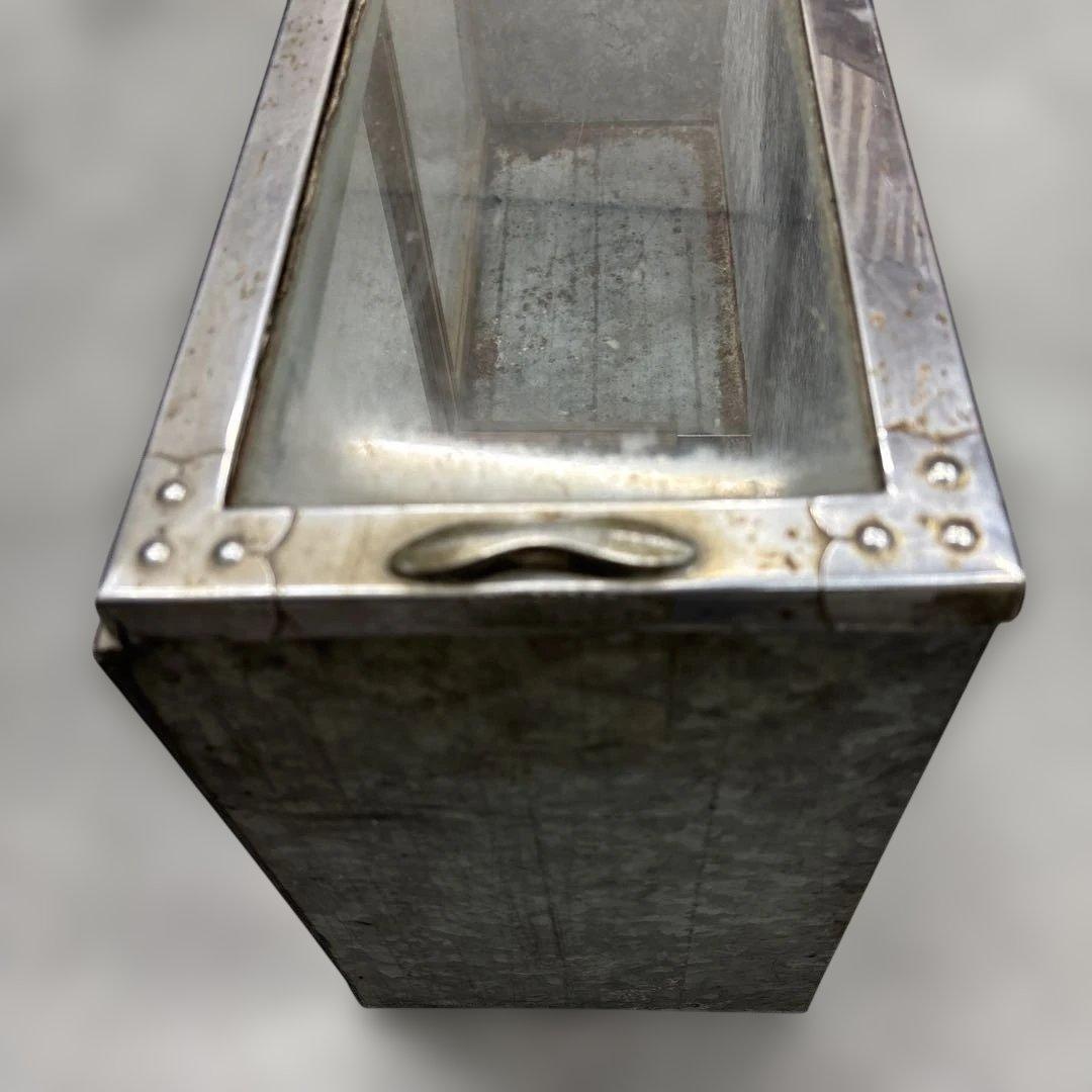 昭和レトロ 駄菓子屋 ブリキガラスショーケース ディスプレイラック 飾り棚