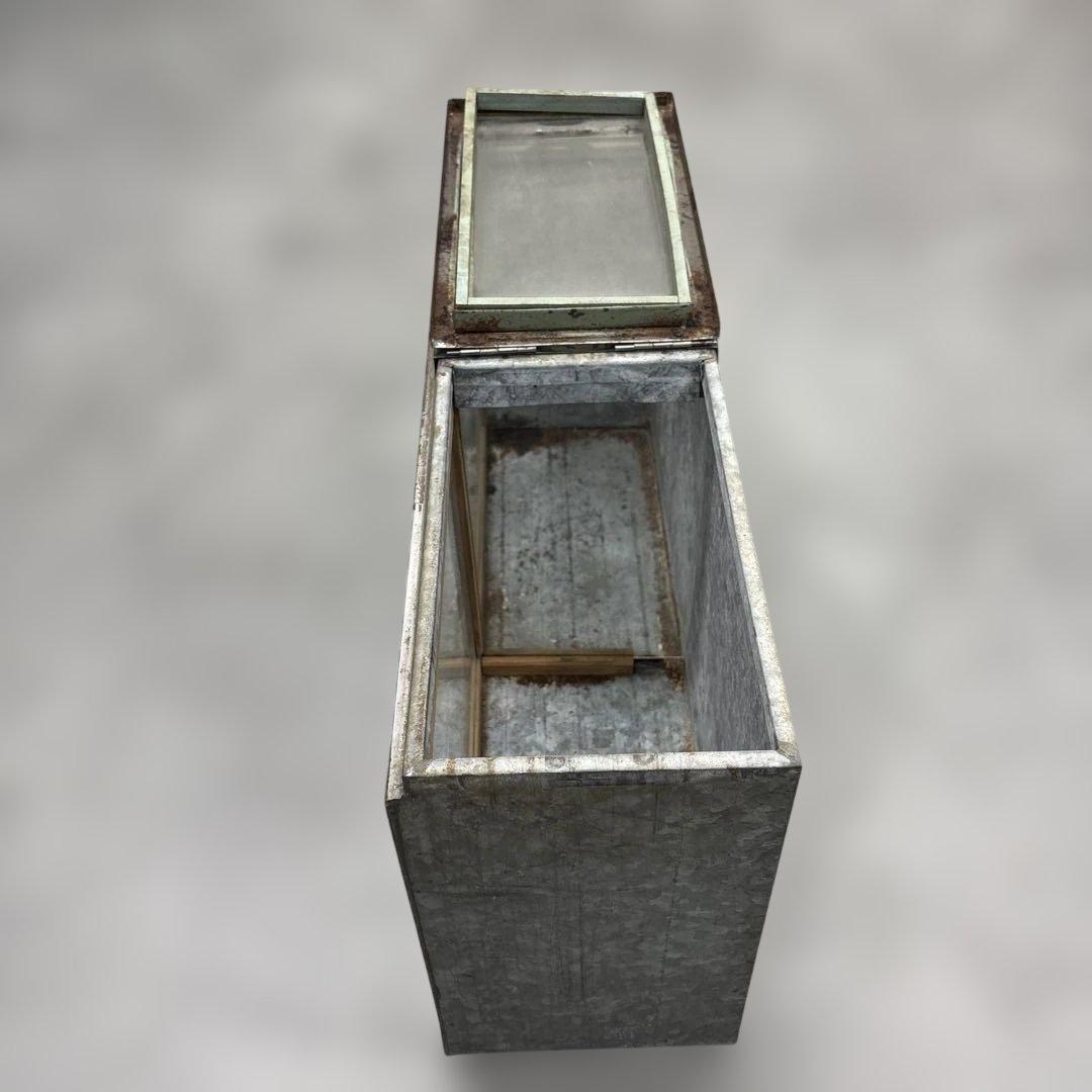 昭和レトロ 駄菓子屋 ブリキガラスショーケース ディスプレイラック 飾り棚