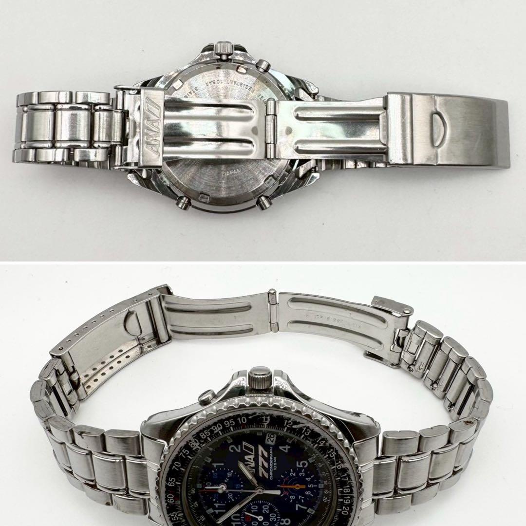 稼働✨ SEIKO ANA ボーイング777 30周年記念 クロノグラフ デイト