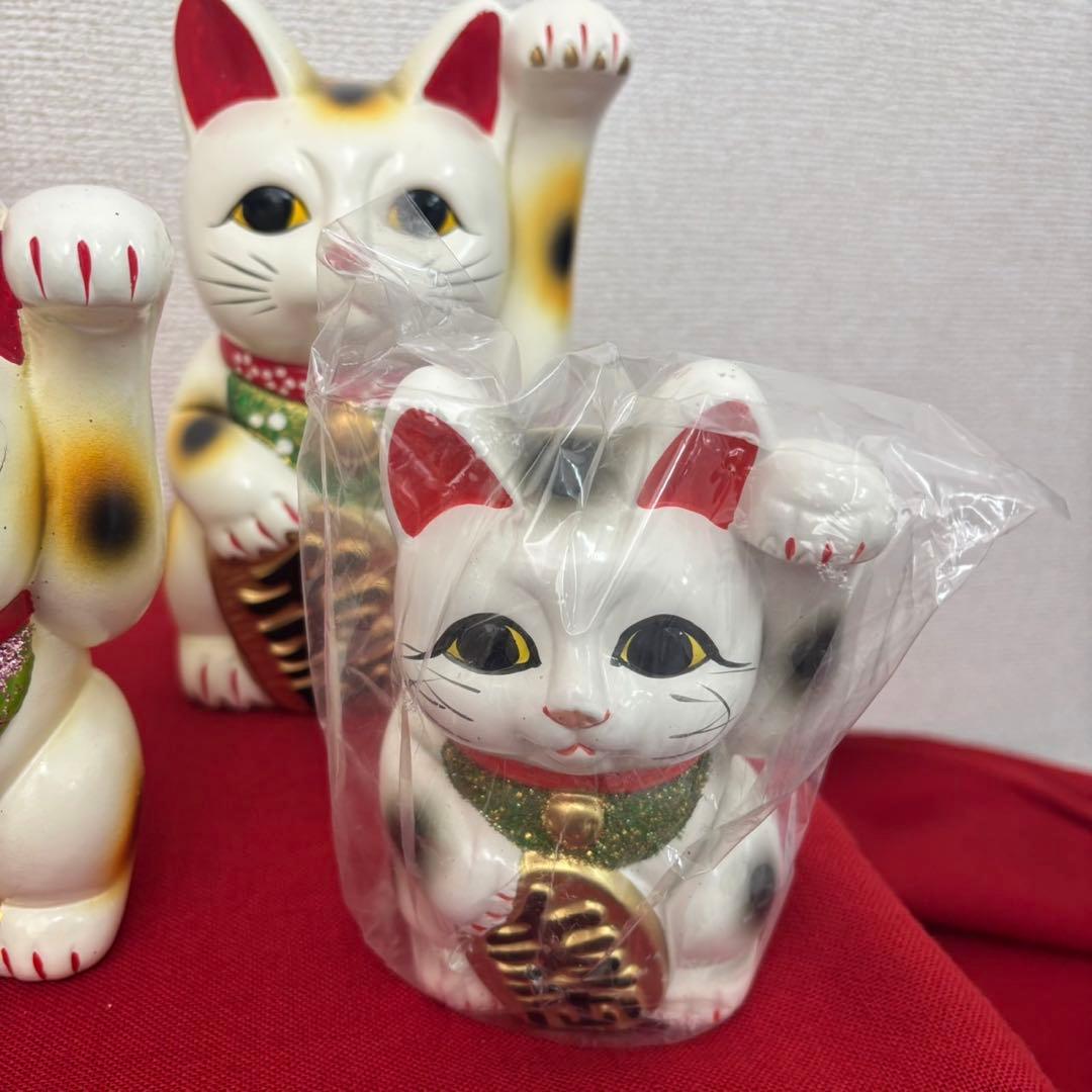 確認用招き猫 5つまとめ売りお買い得‼︎未使用箱付き‼︎ ①