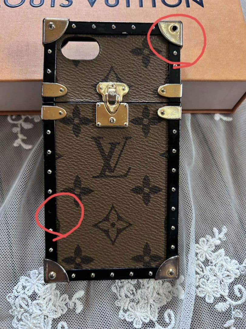 LOUIS VUITTON ルイヴィトン モノグラム アイトランクライト 難あり