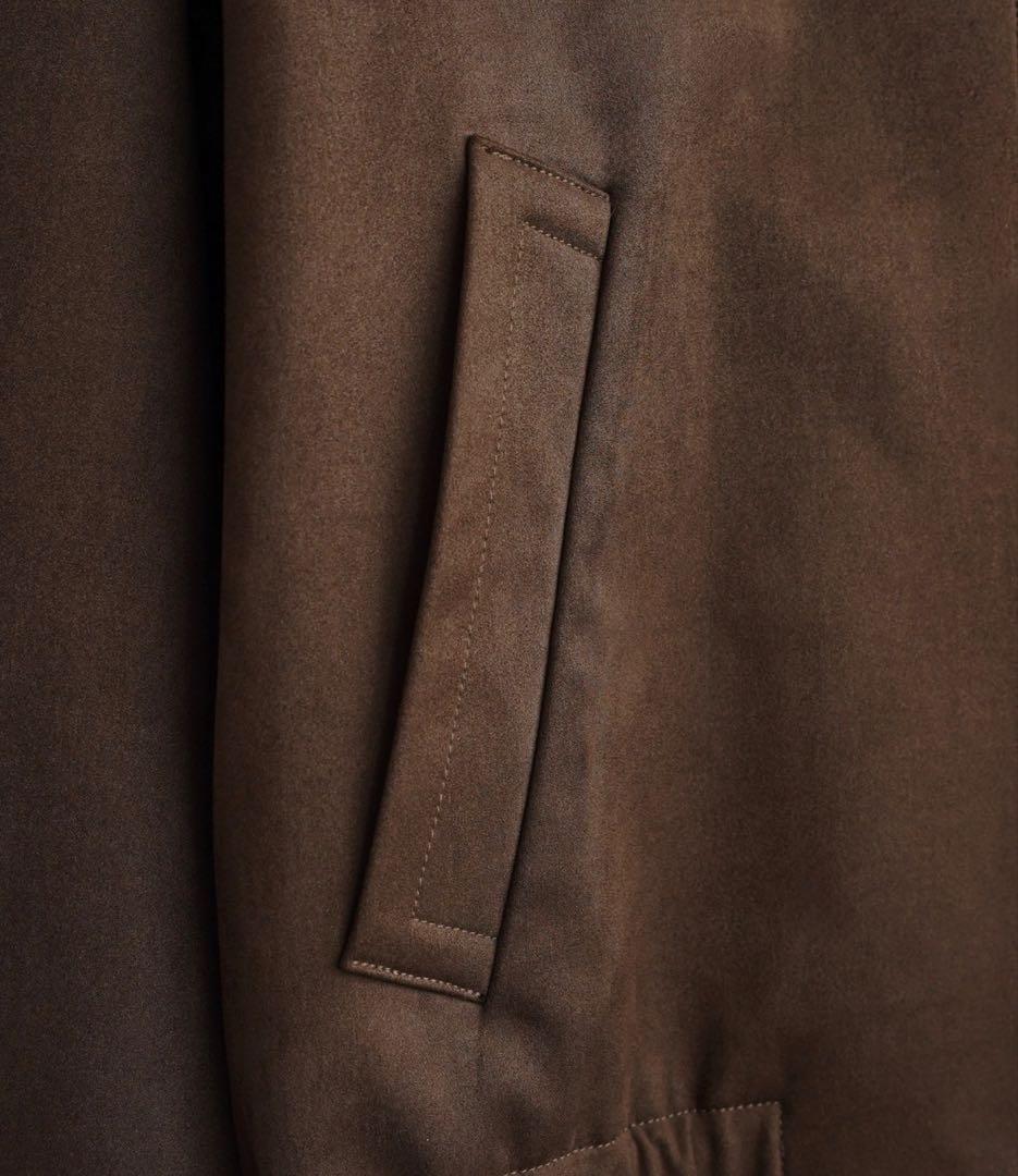 【新品・完売品】WYM LIDNM フェイクスエードジップブルゾン ブラウン M