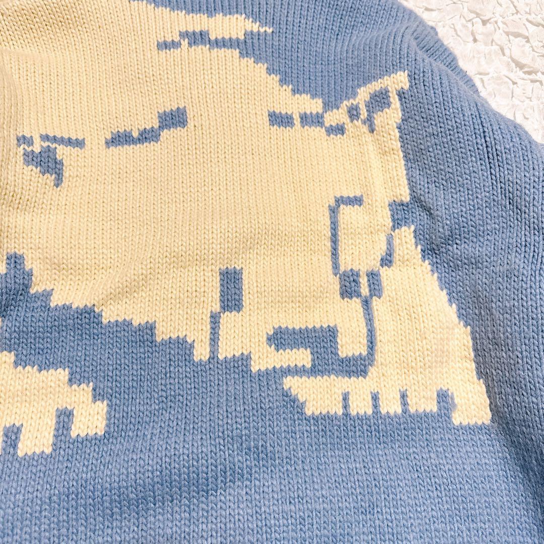 Jesus Canvas カウチンニット　肉厚　セーター　メープルボタンシロクマ