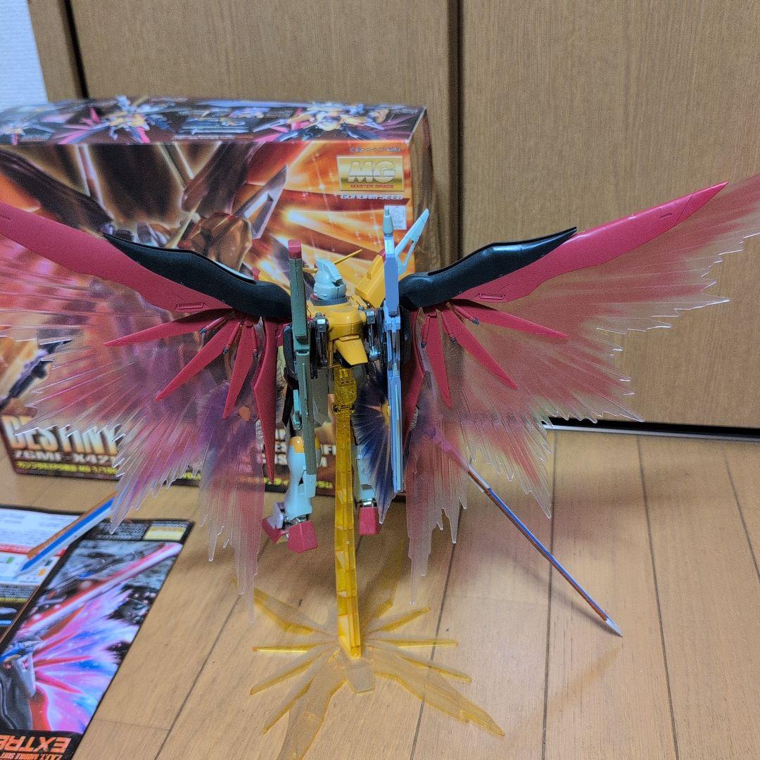 MGデスティニーガンダムハイネ専用機ミキシング＋デスティニーガンダムジャンク