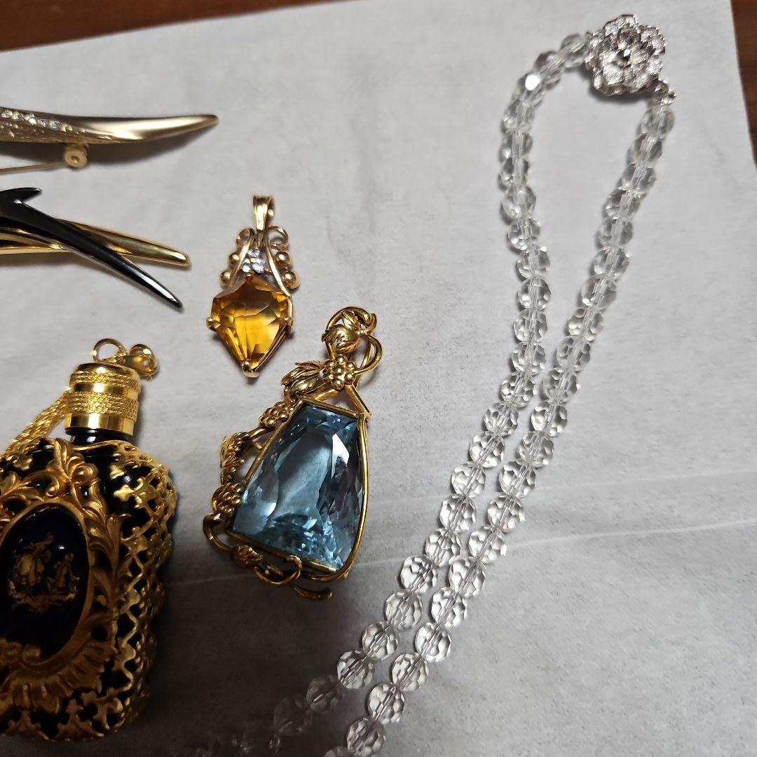 ヴィンテージ　ブローチ　トップ　ネックレス