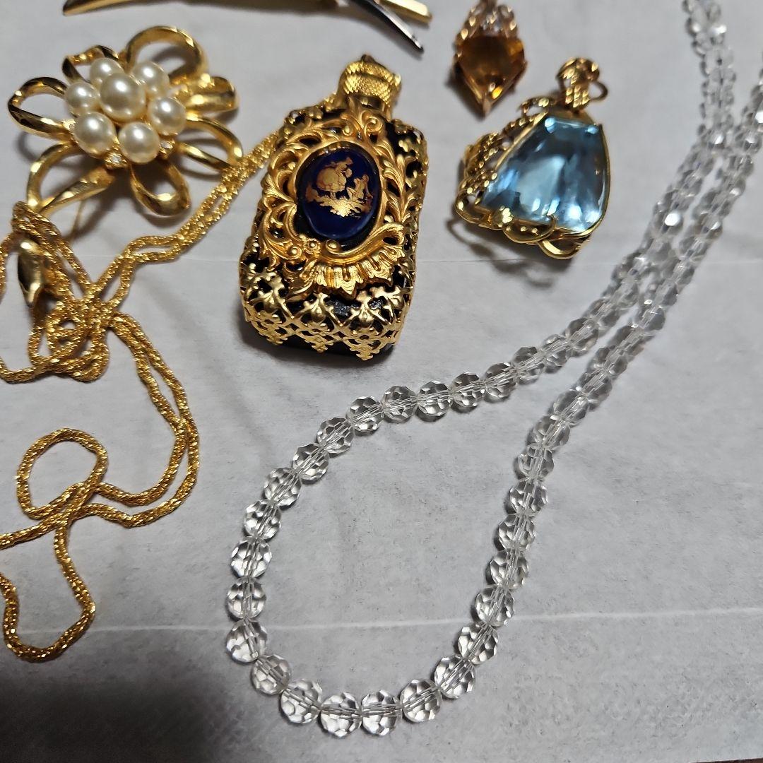 ヴィンテージ　ブローチ　トップ　ネックレス