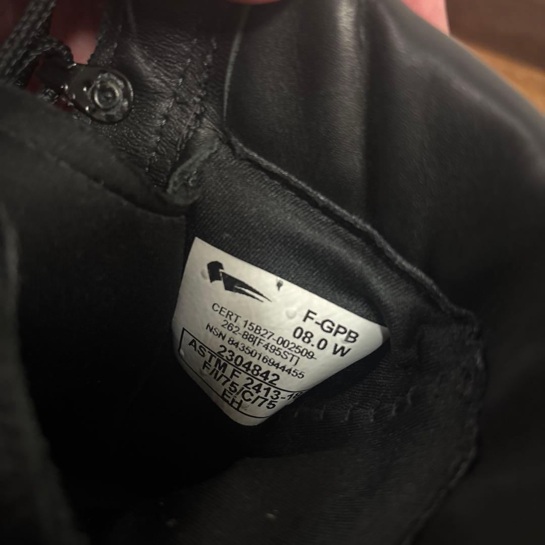 米軍　実物　US NAVY BELLEVILLE オールレザーブーツ　US8W