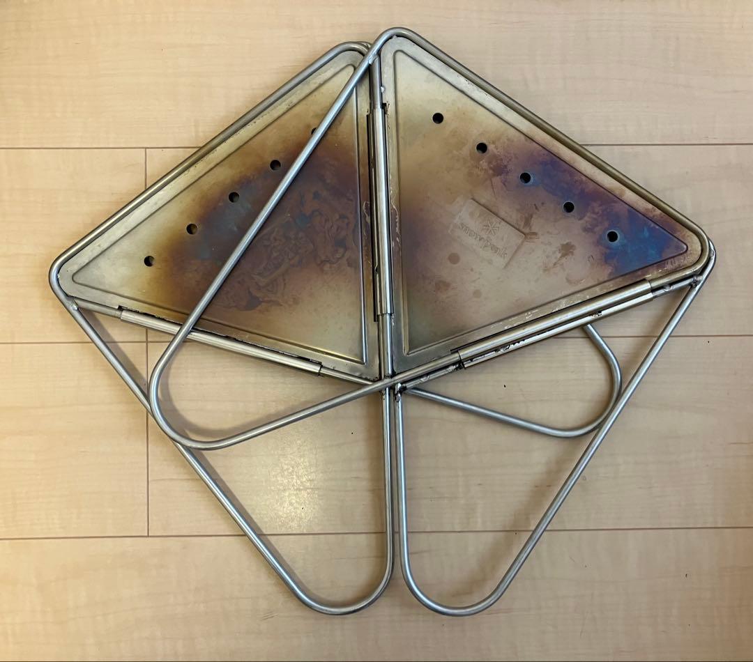 スノーピーク 焚火台M セット中古  peak BBQ 鉄板 キャンプ