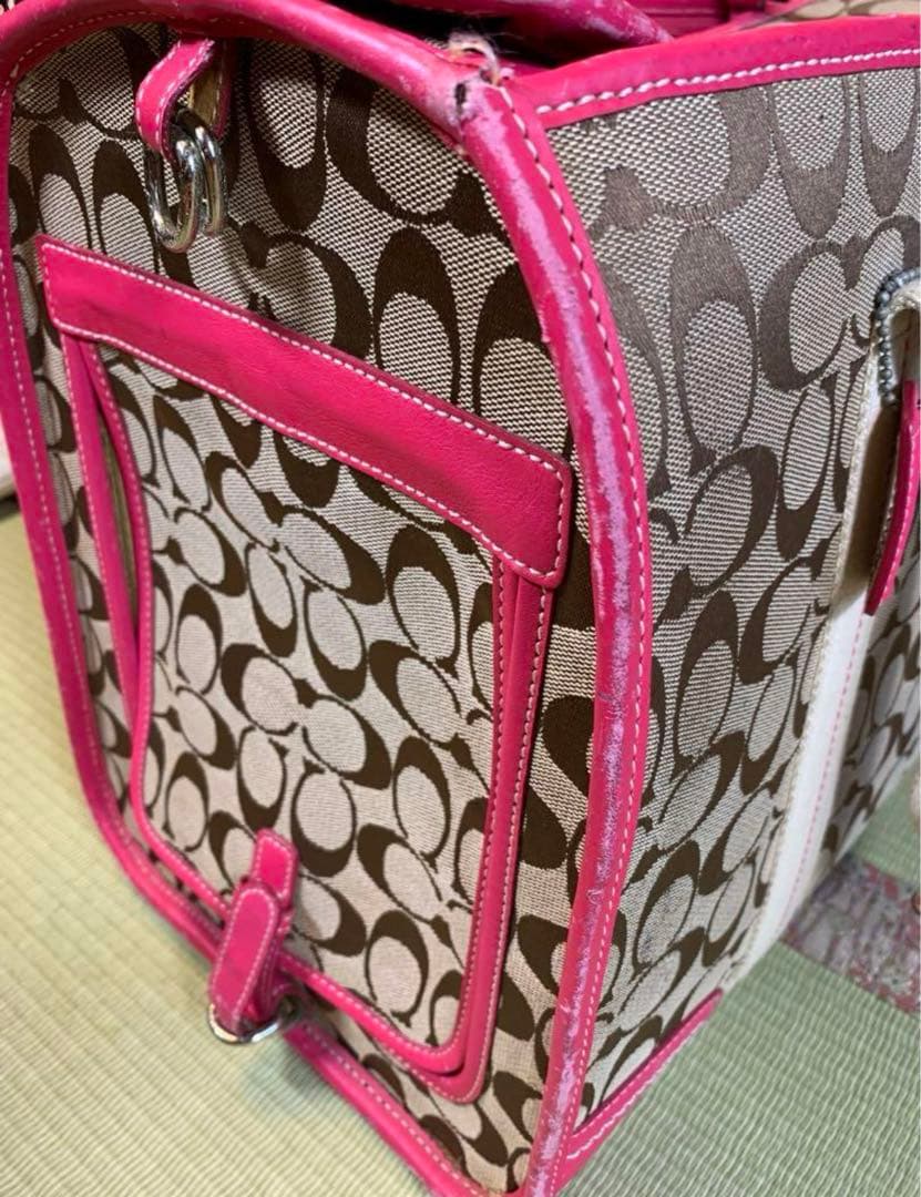 【激レア】Coach キャリーバッグ ペット用　ペットキャリー