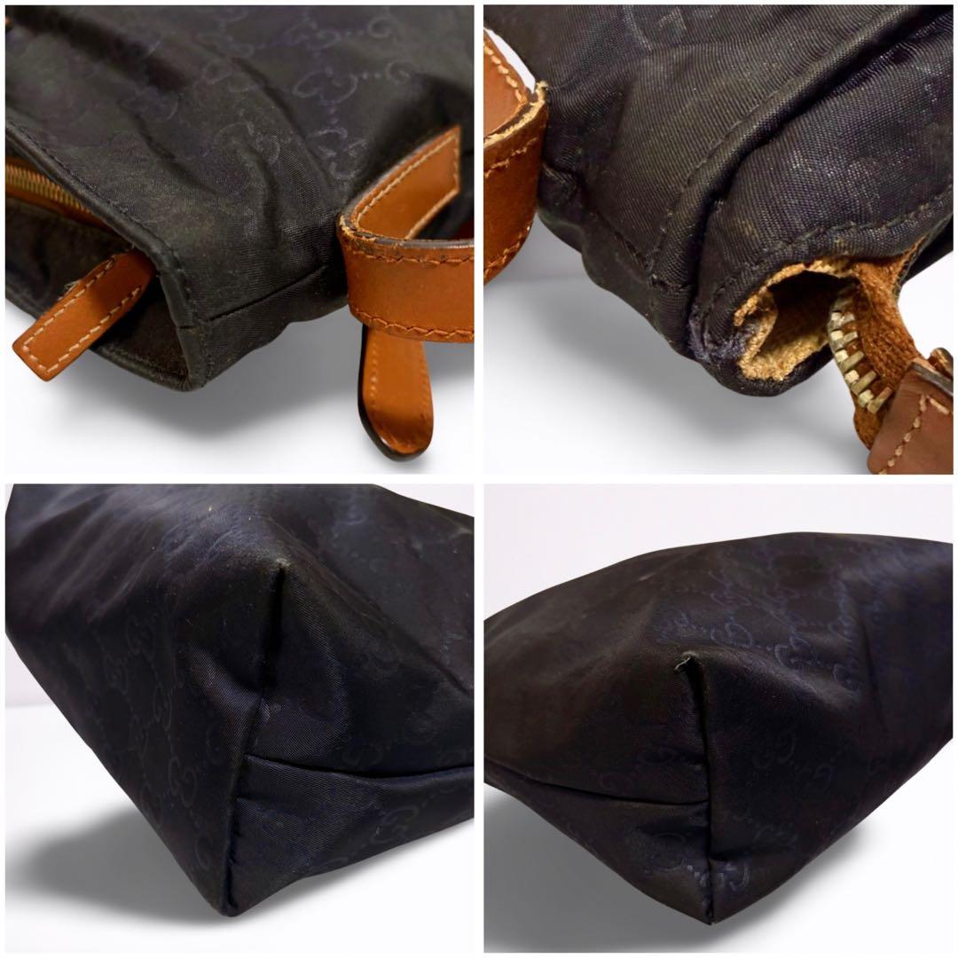 【正規品】グッチ GUCCI GG柄 ショルダーバッグ ネイビー 袋付 男女兼用