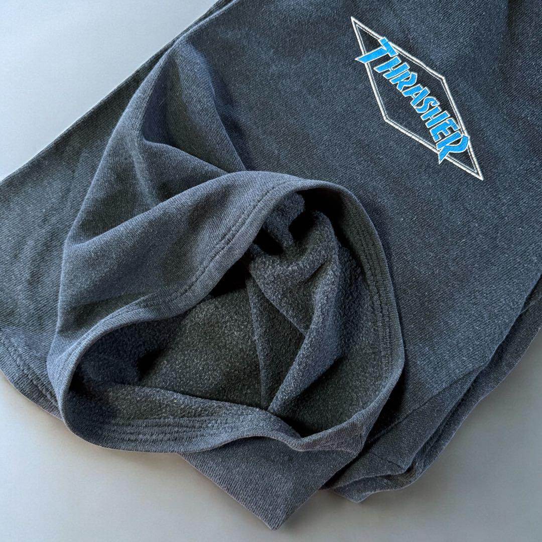 80sHanesボディーTHRASHER MAGAZINEスウェットハーフパンツ