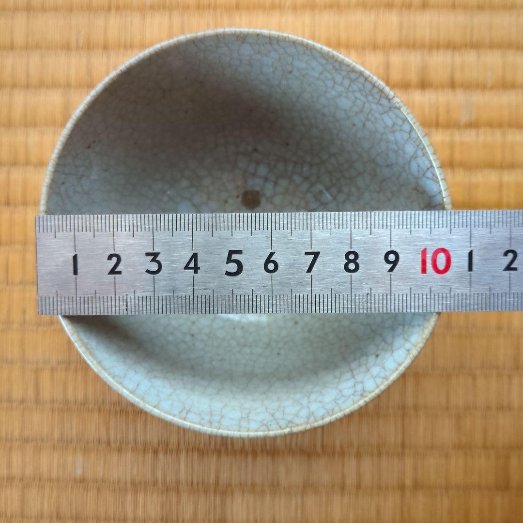 古平戸染付小茶碗 木箱付 直径約10.5cm　茶道具　骨董　古美術　初期伊万里