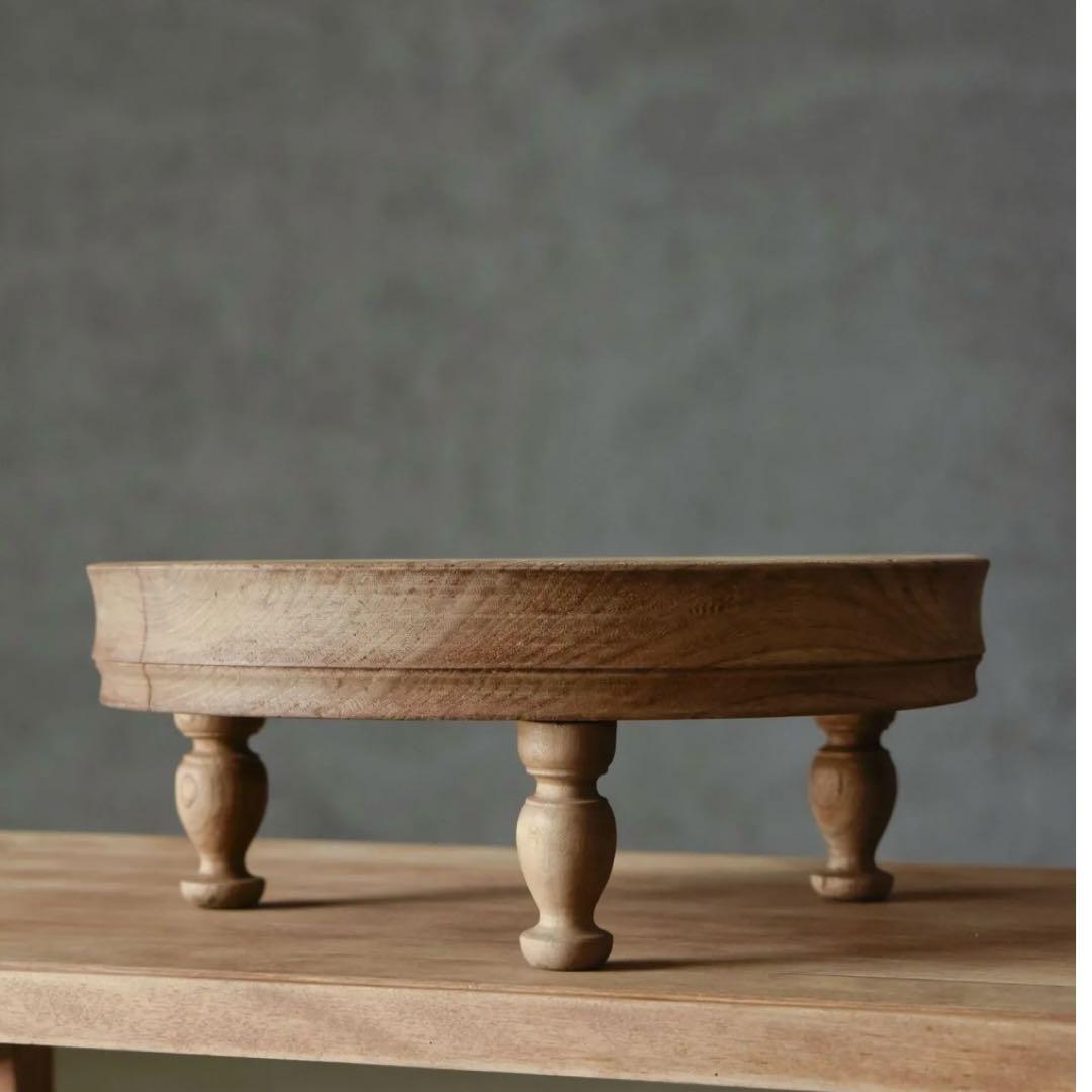 アンティーク レトロ 総欅の小振りな展示台 pejite益子 小家具 ペジテ