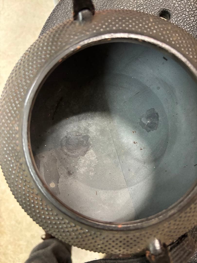 南部鉄瓶 最高級品種 サビアリ 瓶敷き有り 10分の１以下での 投げ売り激安
