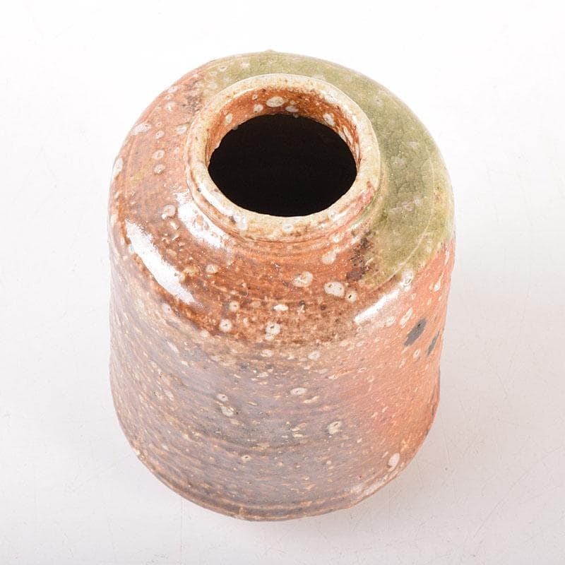 茶道具　信楽焼　瑞峰造　肩衝茶入　仕覆付　共箱　V　6875