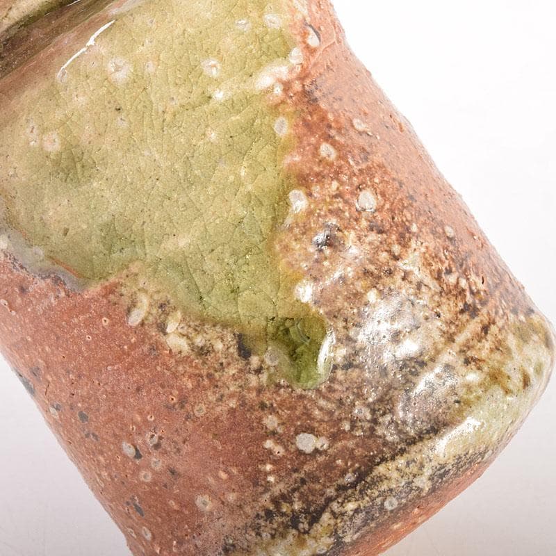 茶道具　信楽焼　瑞峰造　肩衝茶入　仕覆付　共箱　V　6875