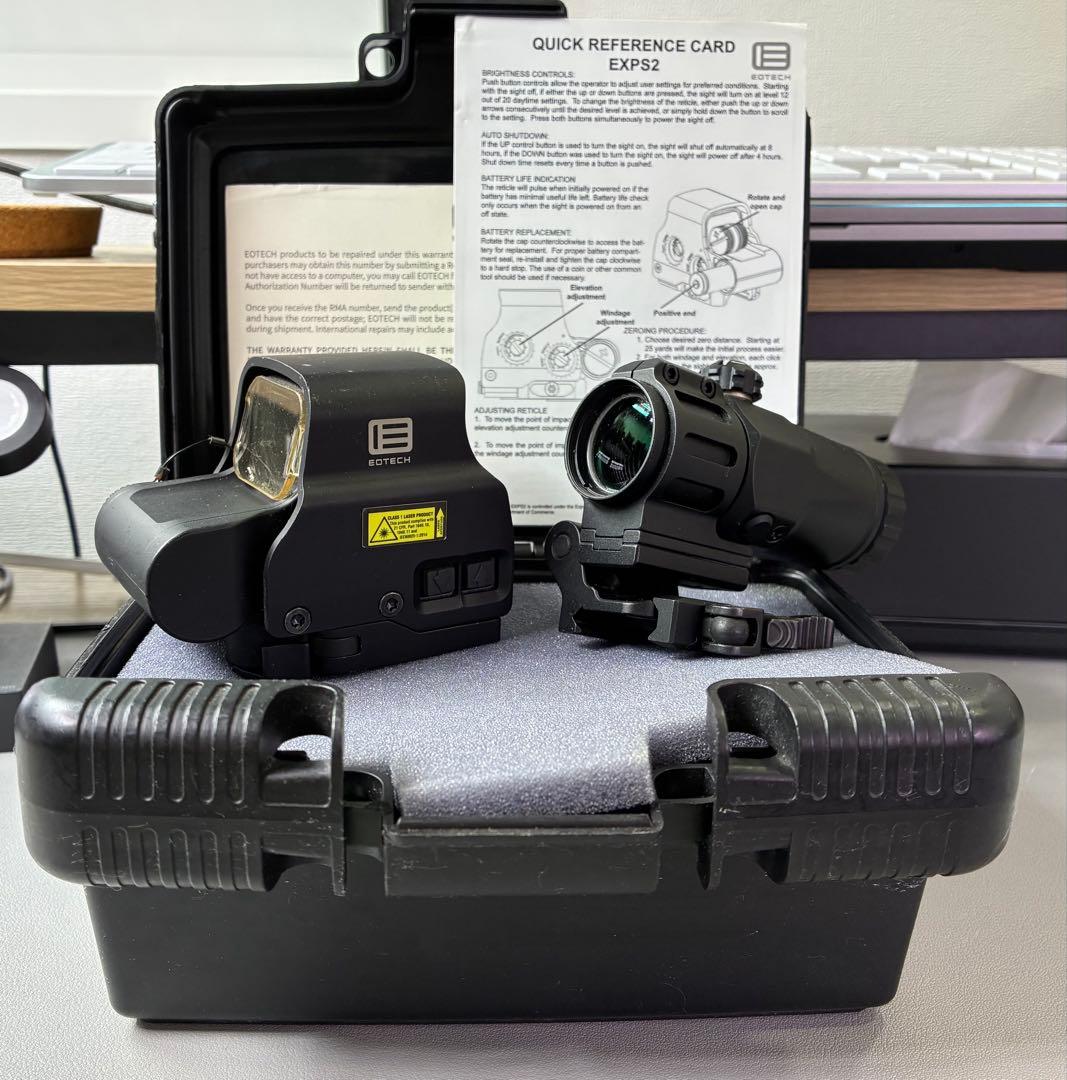 【実物】EOTECH EXPS2 + Novel Arms 3倍マグニファイア