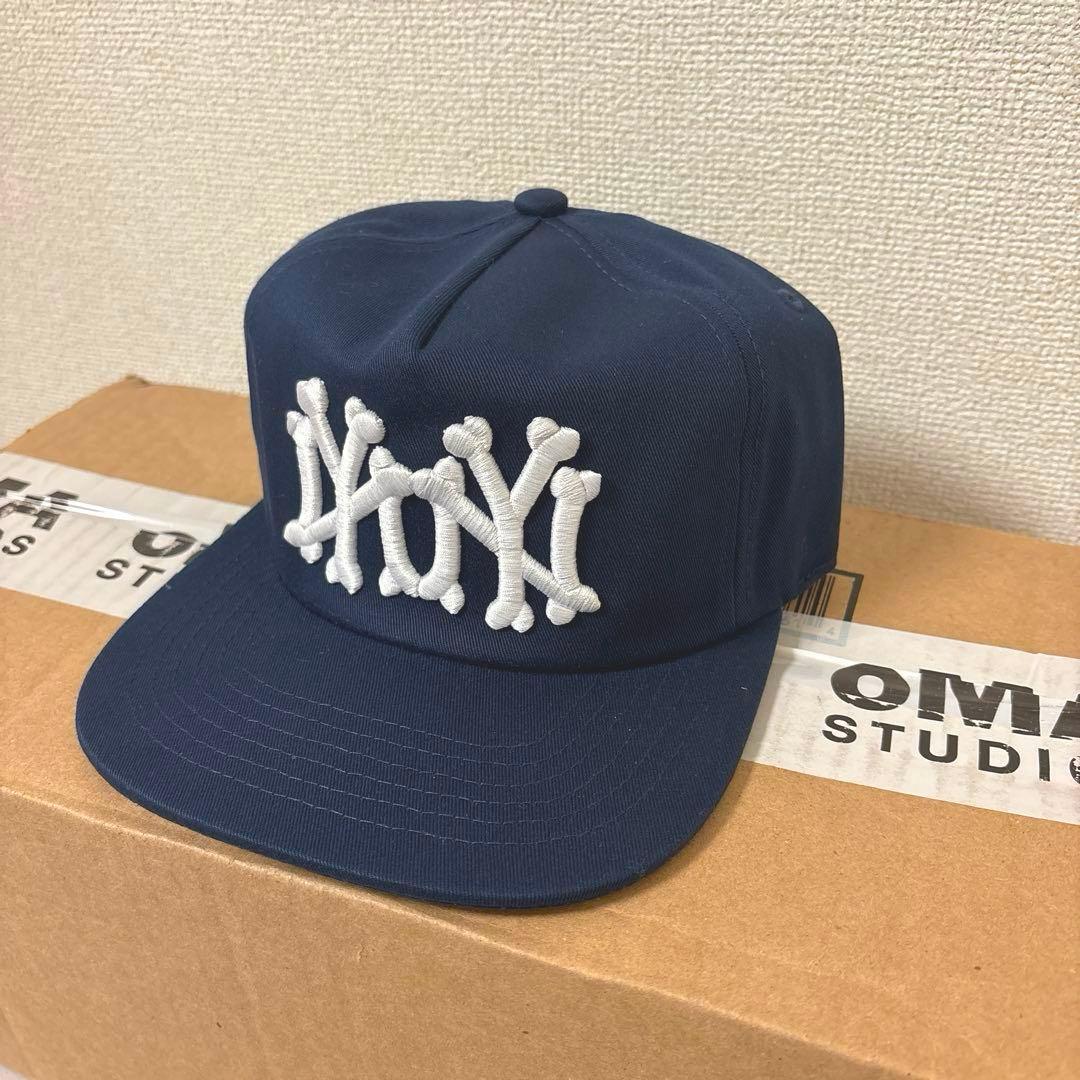 帽子 oMA NY NY BONES HAT NAVY