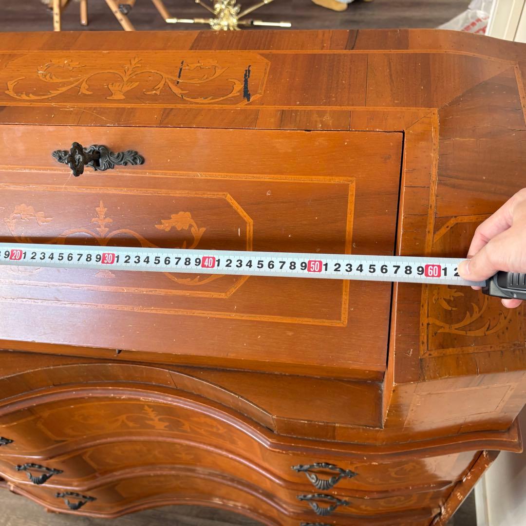 ヴィンテージ　イタリア製　ライティングビューロー　チェスト