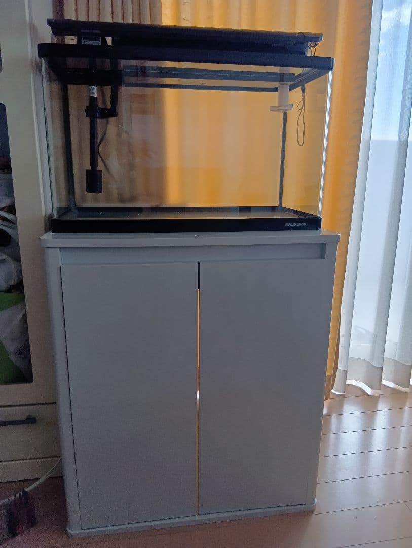 オクラ【千葉県北西部引取】60cm水槽、水槽台、LED等のセット