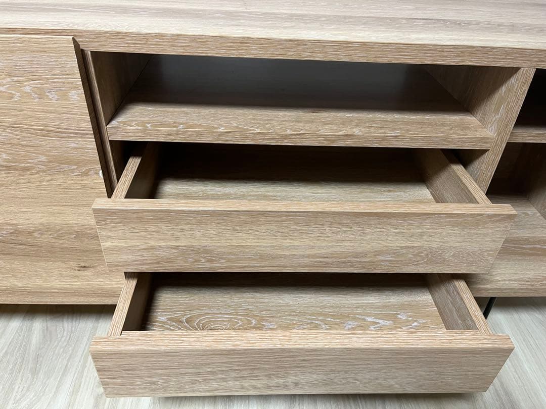 LOWYA[幅180] 日本製 ハイテレビ台 半完成品 木目調