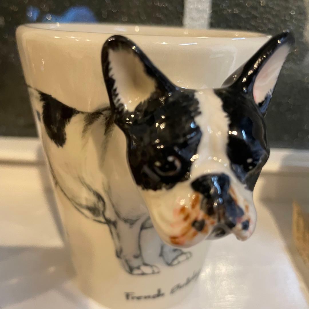 希少/里親募集✴︎Blue witch フレンチブルドッグマグカップ