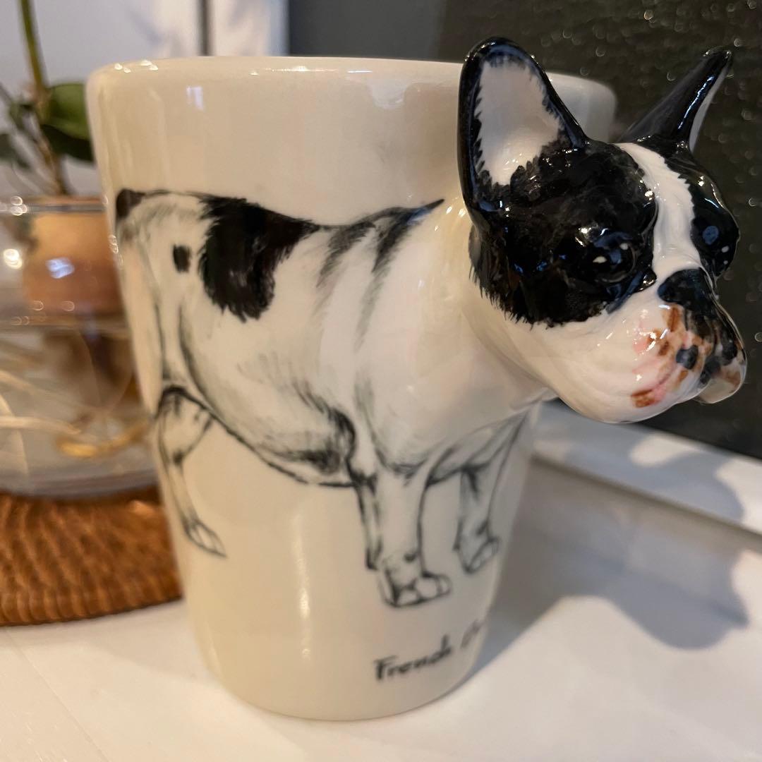 希少/里親募集✴︎Blue witch フレンチブルドッグマグカップ