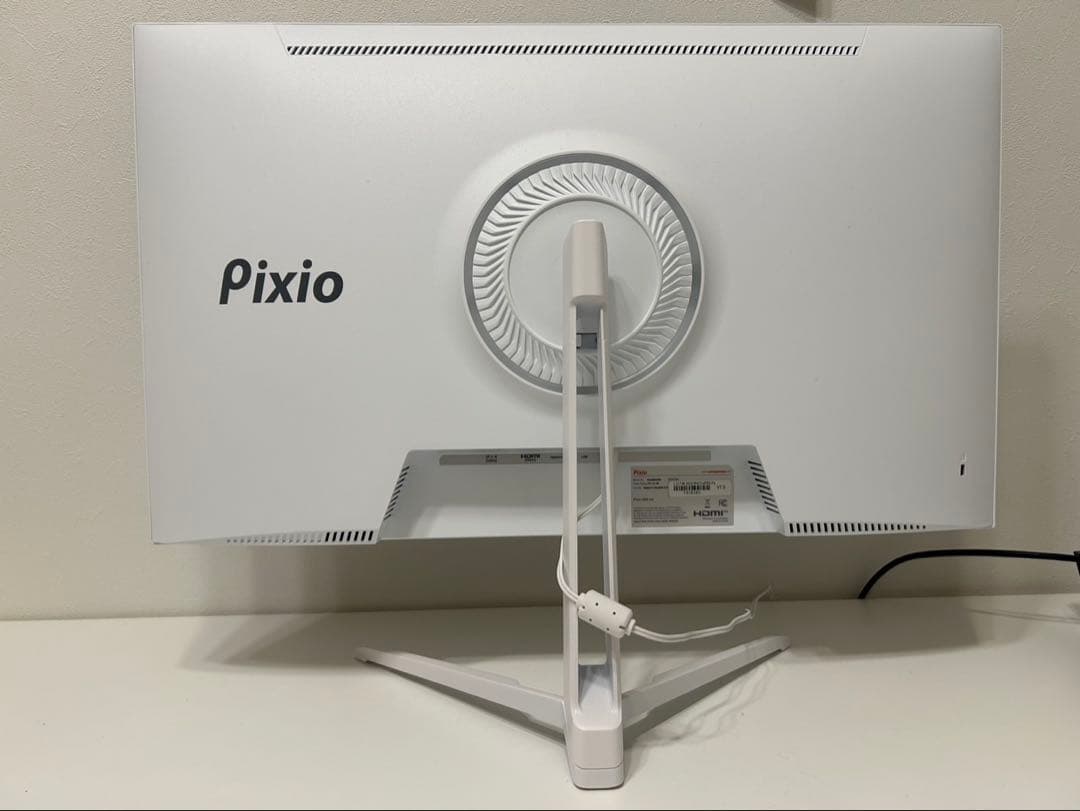 Pixio ホワイト モニター 本体　23.8インチ