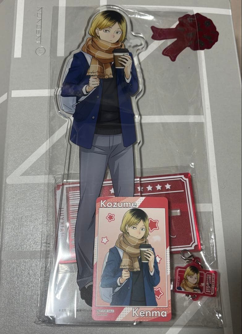 ハイキュー　コスモワールド　A賞特大アクリルフィギュア　孤爪研磨 3点セット