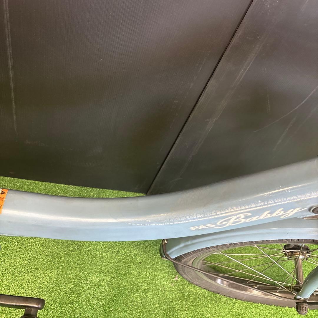 電動自転車 YAMAHA PAS Babby 水色 3人乗り対応 E